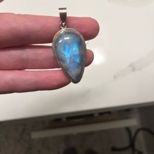Sterling Silver (925) Blue Pendant